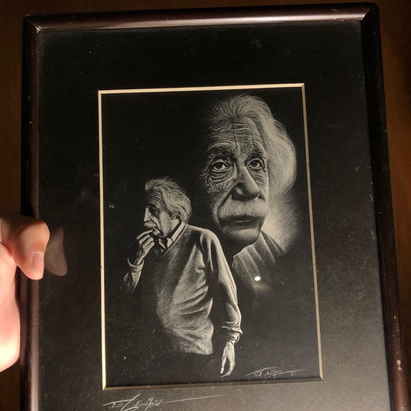 albert einstein framed art - Picture 2 of 4